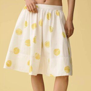 ANTHROPOLOGIE NWT The Jacie Tennis Midi Skirt by Maeve: Kate Schelter Edition